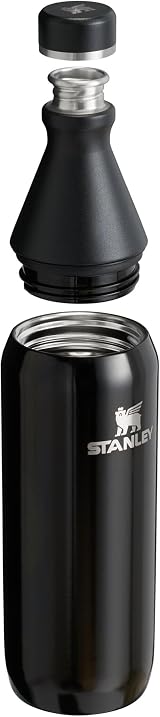 Stanley All Day Slim 0.6L Water Bottle Stainless Steel Black view 9