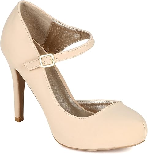 nude platform stiletto heels