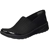 Bzees Women's Glee Sneaker, black ribber knit, 5 M US