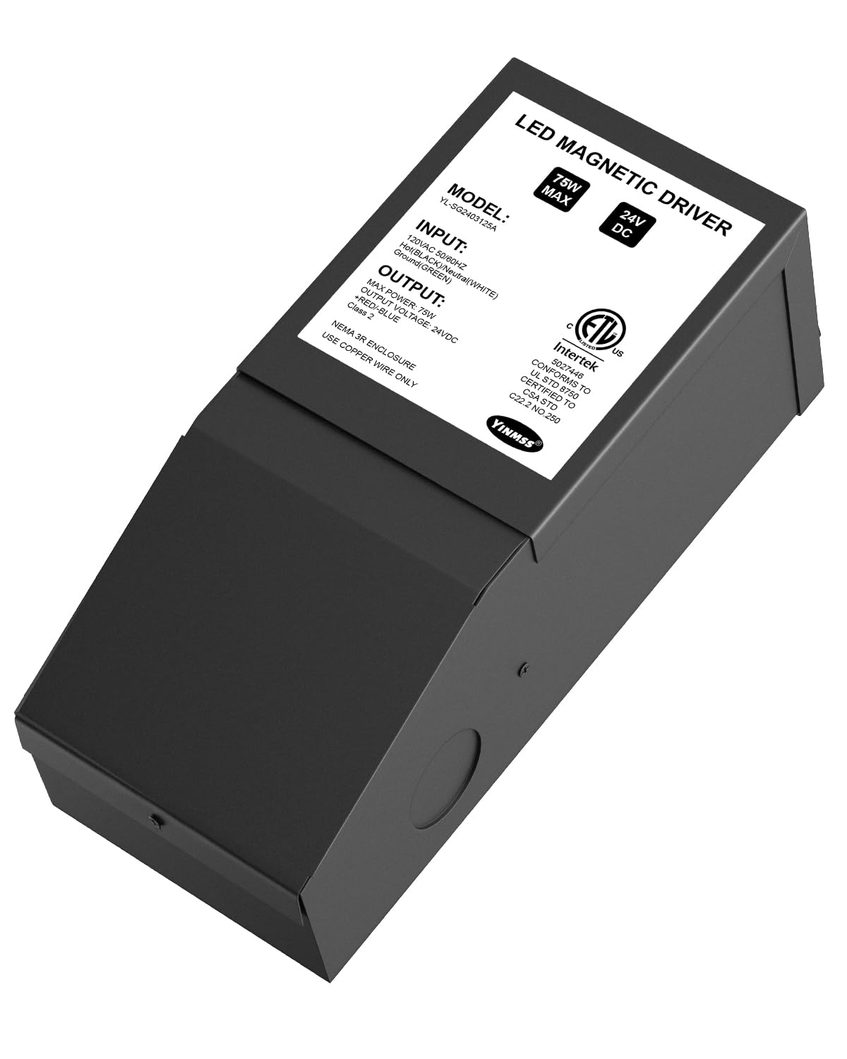 Photo 1 of LED Driver 24V 75W Magnetic Dimmable LED Transformer,Magnetic Power Supply 120VAC to 24VDC,Compatible with Lutron and Leviton Dimmers, for LED Strip Lights, Kitchen, Cabinet, ETL Listed