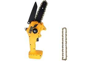 Mellif Mini Chainsaw, Upgraded 6 Inch Cordless Chainsaw for Dewalt 20V Max Battery, Portable One-Handed Brushless Electric Chain saws with Security Lock & Automatic Oiler (Battery Not Included)