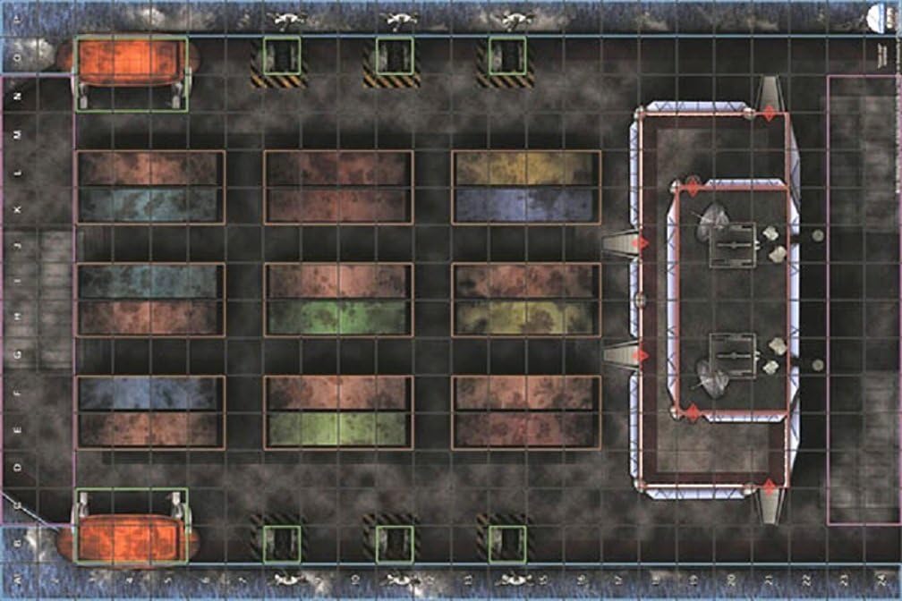 Cargo Ship - Premium Map - HeroClix - WizKidz RPG