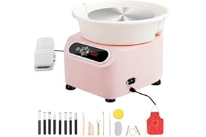 Uargd 11-Inch Pottery Wheel, 450W Electric Ceramic Forming Machine with Foot Pedal and LCD Touch Screen, Direct Drive Wheel f