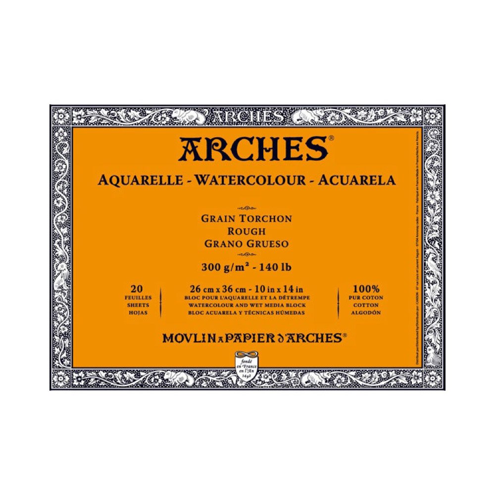 Arches 26 x 36 cm 300 gsm Rough Watercolour Block