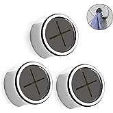 Philbinden 3 Pieces Kitchen Towel Hooks Round Adhesive Dish Towel Hook Premium Chrome Finish & Easy Installation Wall Mount H