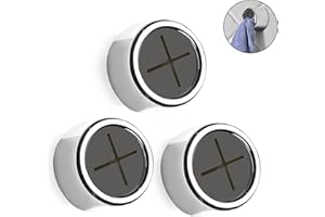 Philbinden 3 Pieces Kitchen Towel Hooks Round Adhesive Dish Towel Hook Premium Chrome Finish & Easy Installation Wall Mount H