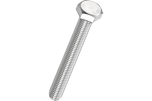 Kozelo 5 Pcs Hex Head Screws Bolts - [M8-1.25x70] 304 Stainless Steel Grade A2-70 Hex Bolt Fully Threaded Hex Tap Metric Hexa