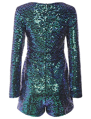 romwe sequin dress ROMWE Country Spring/Summer Sequin Y2K Backless Shell Chain Sexy Cowl-Neck  Mini Dress For Beach Vacation