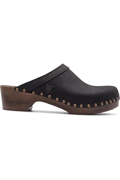 Zuecos De Madera Sandalias Anatómicas De Cuero Mujer, Cómodas Y