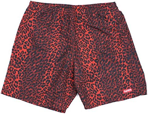 supreme leopard water shorts