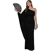 KOH KOH Womens 2026 Long Sexy One Shoulder Evening Cocktail Semi Formal Maxi Dress