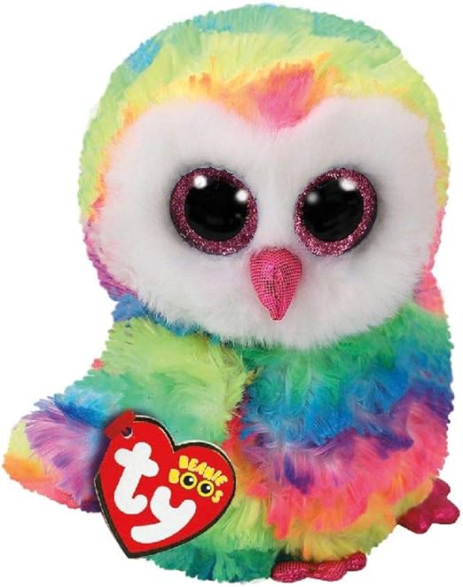 Ty Owen Owl 37221 Eule Mit Glitzeraugen Mehrfarbig 15 Cm Amazon De Spielzeug