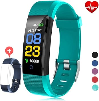 F-FISH Pulsera Actividad Inteligente Pantalla Color Reloj con ...