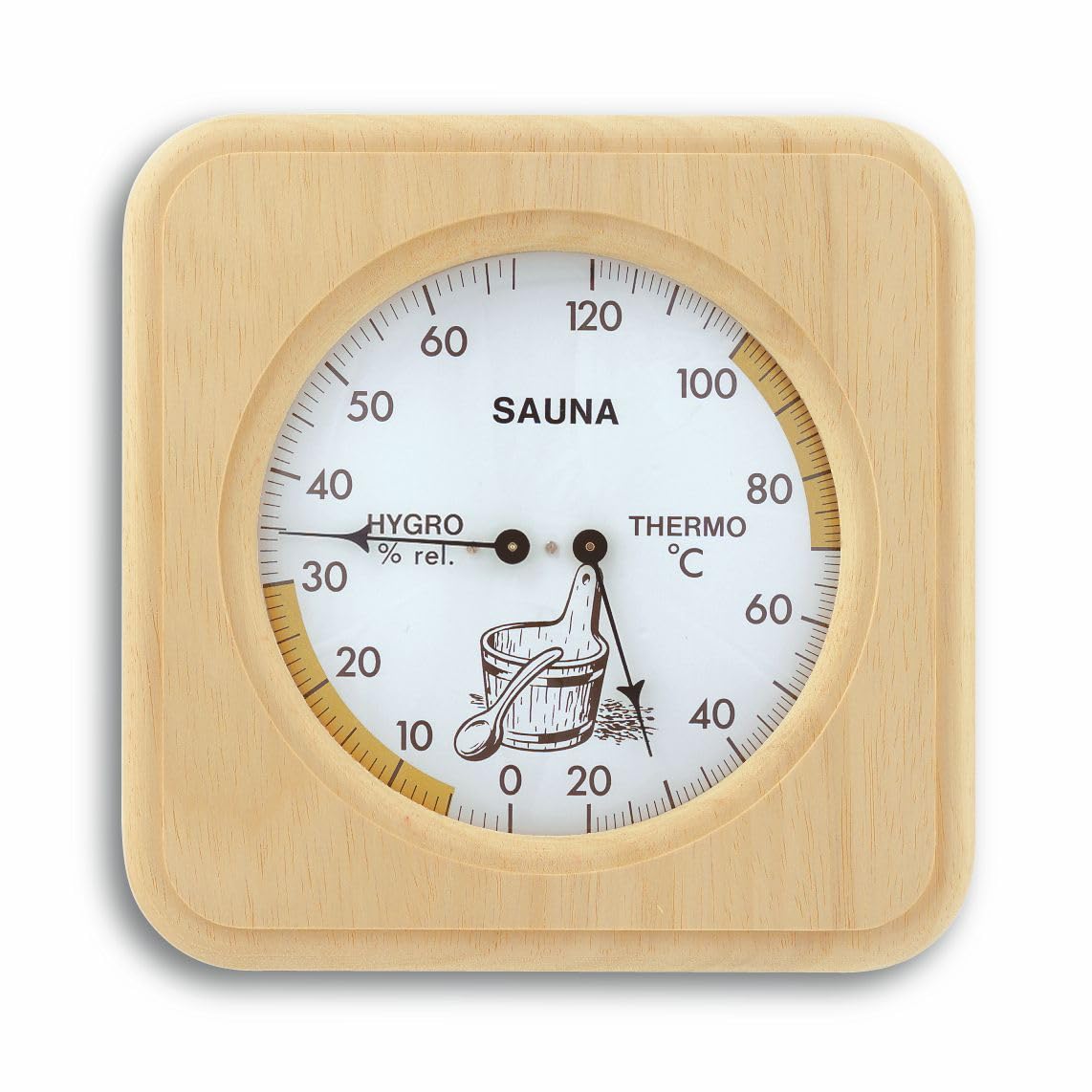 TFA 40.1007 175 x 175 x 34mm Sauna Thermo-Hygrometer