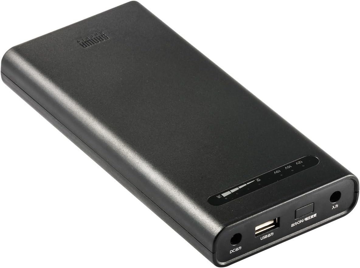Amazon サンワダイレクト ノートパソコン用 モバイルバッテリー 大容量 17400mAh 62.64Wh 日本メーカー製リチウム電池 PSE適合 700BTL033BK サンワ