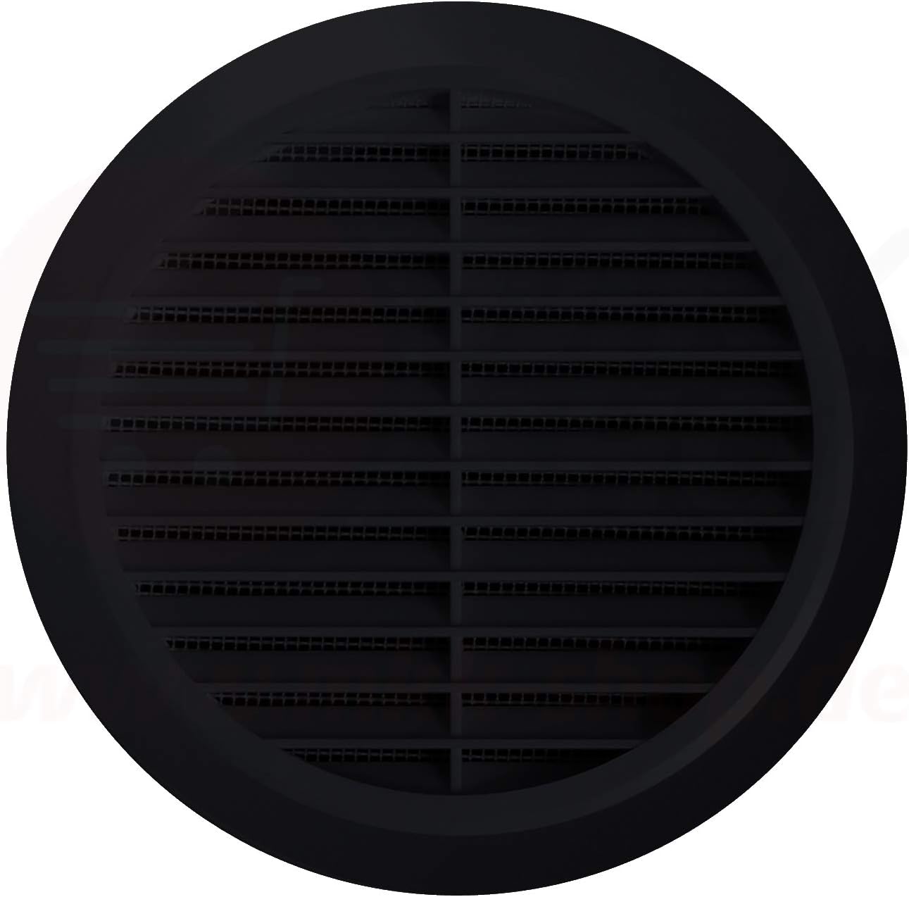 TURvent Lüftungsgitter 100mm Anthrazit - Außen Abluftgitter Mit Insektennetz