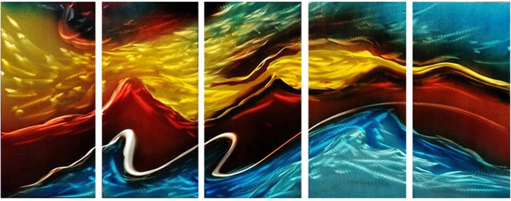 Amazon.com: Abstract Metal Wall Art 3D Wall Painting for Abstract Art