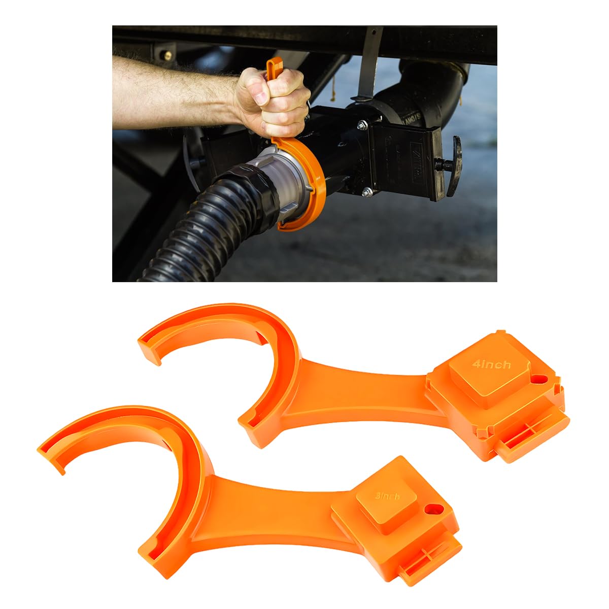 Povtii 2 PCS RV Sewer Hose Wrench, Multi-Purpose Spanner Wrench To Connect And