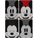 Disney Mickey Mouse Flexible Cutting Boards, 4 Pack – Each Chopping Board Features Cute Mickey Mouse Patterns – Measures 8 x 