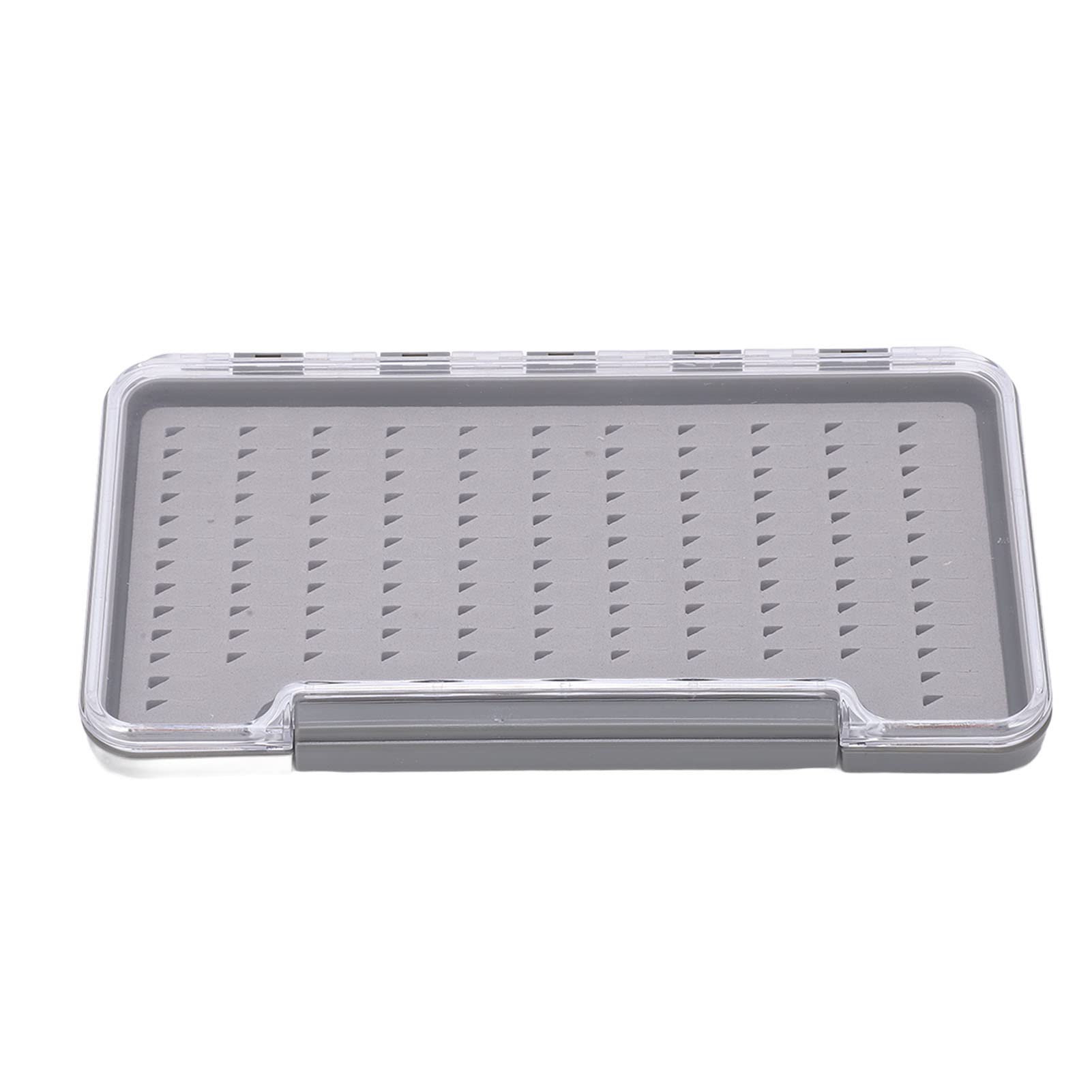 Fly Fishing Box, ABS Foam Large Capacity Waterproof Fishing Tackle Box Portable Durable Layers Of Foam Lures Box Fly Box for Fly Fishing Double Sided Foam Insert(Triangular hole)