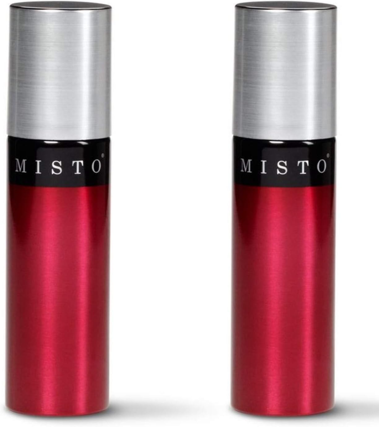 Misto Aluminum Bottle Oil Sprayer, Tomato Red, Set of 2