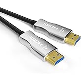 MavisLink 4K Fiber Optic HDMI Cable 75ft, High Speed HDMI 2.0 Cable, 18Gbps, Supports HDR, ARC, Directional Fiber HDMI Cord, 