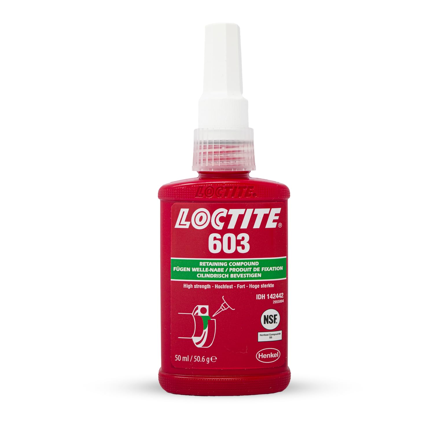 Loctite 142442 603 Threadlocker High Strength Retaining Compound, 50ml