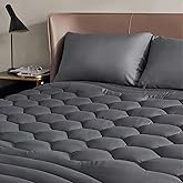 Bedsure Twin Size Mattress Pad - Soft Mattress Cover Padded, Quilted Fitted Mattress Protector with 8-21" Deep Pocket, Breath