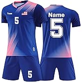 LAIFU Custom Soccer Jersey for Kids Soccer Uniforms for Men Women with Name Team Number Logo