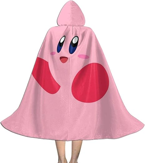 LLYMG Hooded Cloak Kirby-Pink Face Kids 
