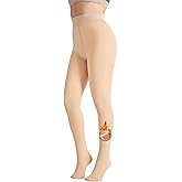 Apriddeo 2025 More Warmth Women Fleece Lined Tights Fake Translucent High Waist Thermal Pantyhose Thick Sheer Legging