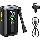 Fanttik X11 Ace Mini Electric Bike Pump, 150PSI, 21s Fast Inflate, iF Award | Portable Air Pump with Presta/Schrader Valve, Auto Stop, for Motorcycle/Road/E-Bike/MTB, LED screen, 1 PSI accuracy