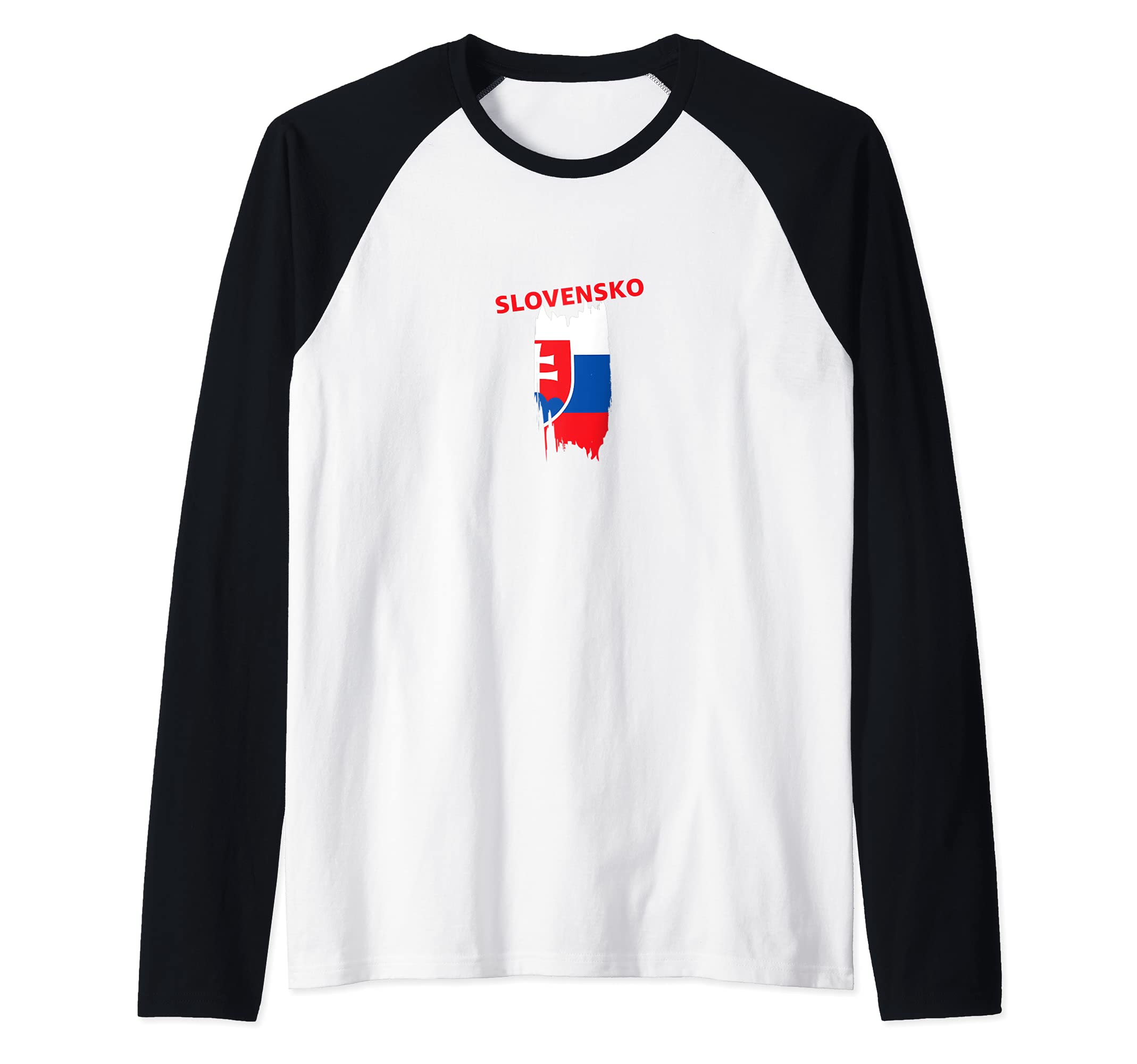 Flag Slovakia Raglan Baseball Tee