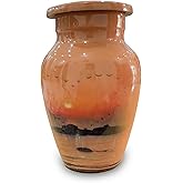 Classical.Gift.Export Decorative Small Aluminum Urn – Multicolor 3 Inch Mini Keepsake Cremation Urn, 90 gm Memorial Urn for Human or Pet Ashes