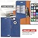 iPhone 8 Plus Case,iPhone 7 Plus Case, WWW [Crocodile Pattern] RFID-Resisting Premium PU Leather Wallet Case Flip Phone Case Cover with Card Slots for iPhone 7 Plus/8 plus  Navy Blue