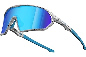 ER00 Youth Baseball Shield Polarized Sunglasses, Teens Kids Boys Girls Women 1206 Cycling Softball Lightweight Sports Shades