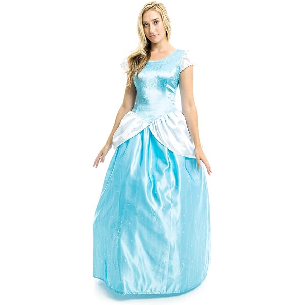 Disfraz De Mujer Barbuda Para Hombre Talla M, Incluye Vestido Azul Con Relleno, Barba Marrón, Horquilla Flor Rosa Y Collar