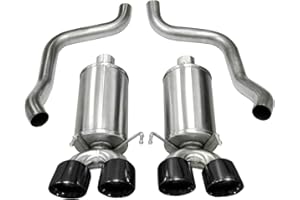 CORSA EXHST Corsa 21010BLK Axle-Back Exhaust (Chevrolet Corvette C6 2005-2008), 1 Pack