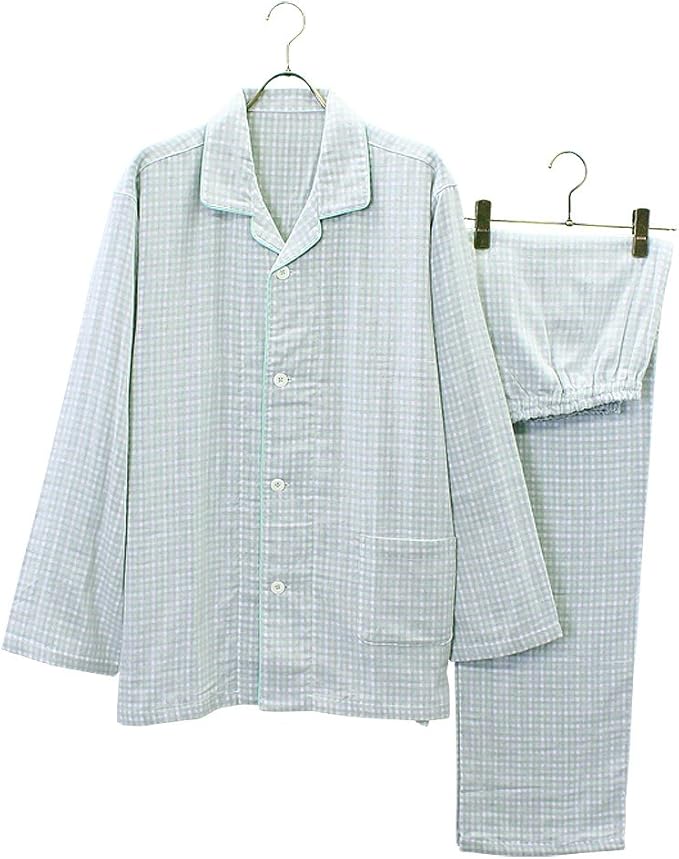 Amazon グンゼ パジャマ Gm4024 メンズ グリーン 日本 L 日本サイズl相当 パジャマ 通販