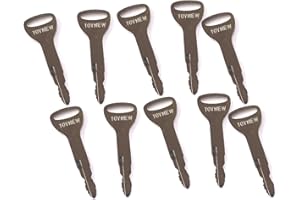 FP FRIDAYPARTS FridayParts 10 Ignition Keys 57591-23330-71 575912333071 A62597 162597 Compatible for Toyota Forklift Replacement