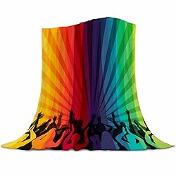 LGBT Blanket Gay Pride Throw Rainbow LGBT Colorful