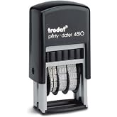 NEW Trodat Printy 4810 Self Inking Small Date Stamps （RED INK)