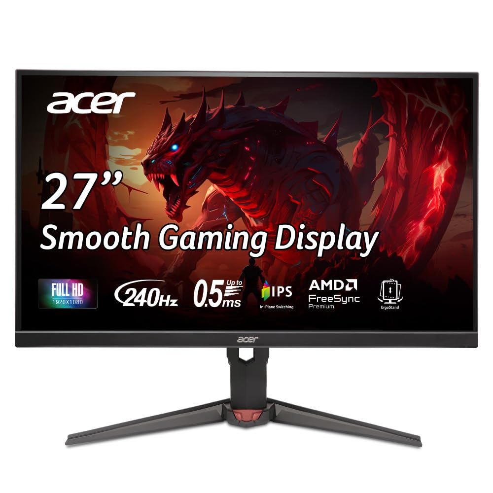 Acer Nitro XV270 W3 Gaming Monitor 27 Zoll (68,6 cm) Full HD 240Hz