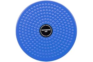 MAITER THBII Twisting Waist Disc, Body Shaping Twisting Boards Waist Aerobic Exercise Fitness Slim Machine Rotating Board Female Twister Exercise Sports Equipment (Big Round Beads(Blue))