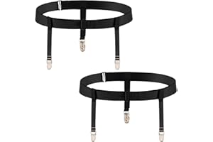 Women's Plus Size Thigh Garter Belts, Adjustable High Elastic Garter Belt and Stockings Set