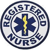 Cute-Patch 3.5'' Registered Nurse Woven Patch Medical Nurse Doctor