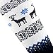Warm Ski Socks – Winter Sweater Deer Sock for Skiing – Merino Wool Winter, Snowboard Socks for Men and Women – OTC Knee High (S, Charcoal Black-Cobalt Blue-White)