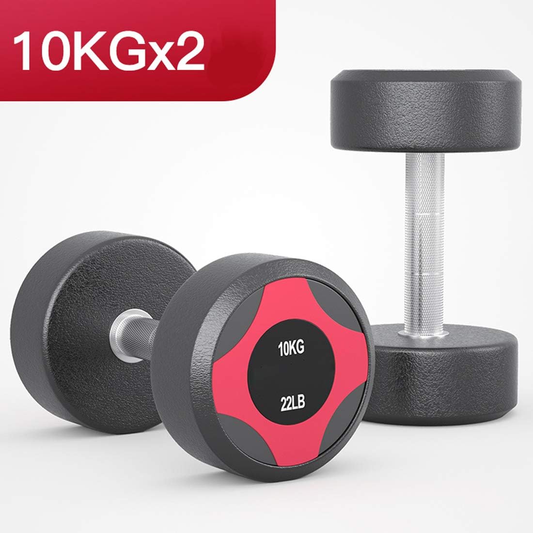 GJQ Dumbbell Weight Set, Solid Cast Iron Dumbbell for Men and Women, 2.5KG/5KG/7.5KG/10KG/12.5KG/15KG Barbell Set for Strength Core Training Fitness Equipment, Set of 2