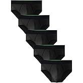 TIICHOO Mens Incontinence Underwear Washable Cotton Leak Proof Underwear for Men Briefs 5 Pack