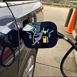 HungMieh 2 PCS Funny Car Decals, Gas Gage Empty